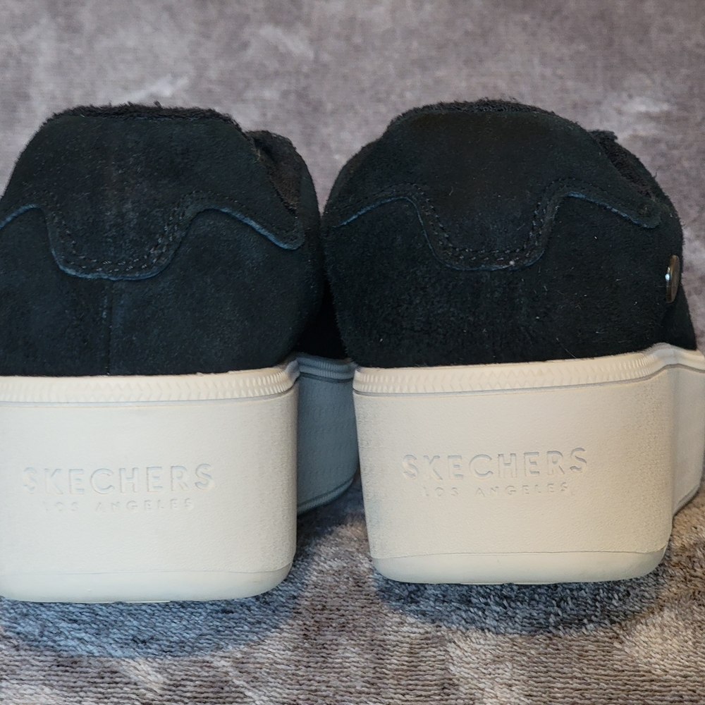 SKETCHERS Martha Stewart Women's Sz 6.5 Suede Sneakers Y2K Skater Chunky Sole - Picture 2 of 8